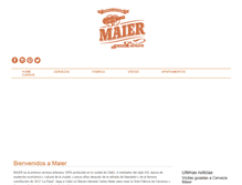 Tablet Screenshot of cervezamaier.com